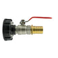 IBC 2" S60X6 Lid with Lever Valve and 25mm Brass Hose Tail
