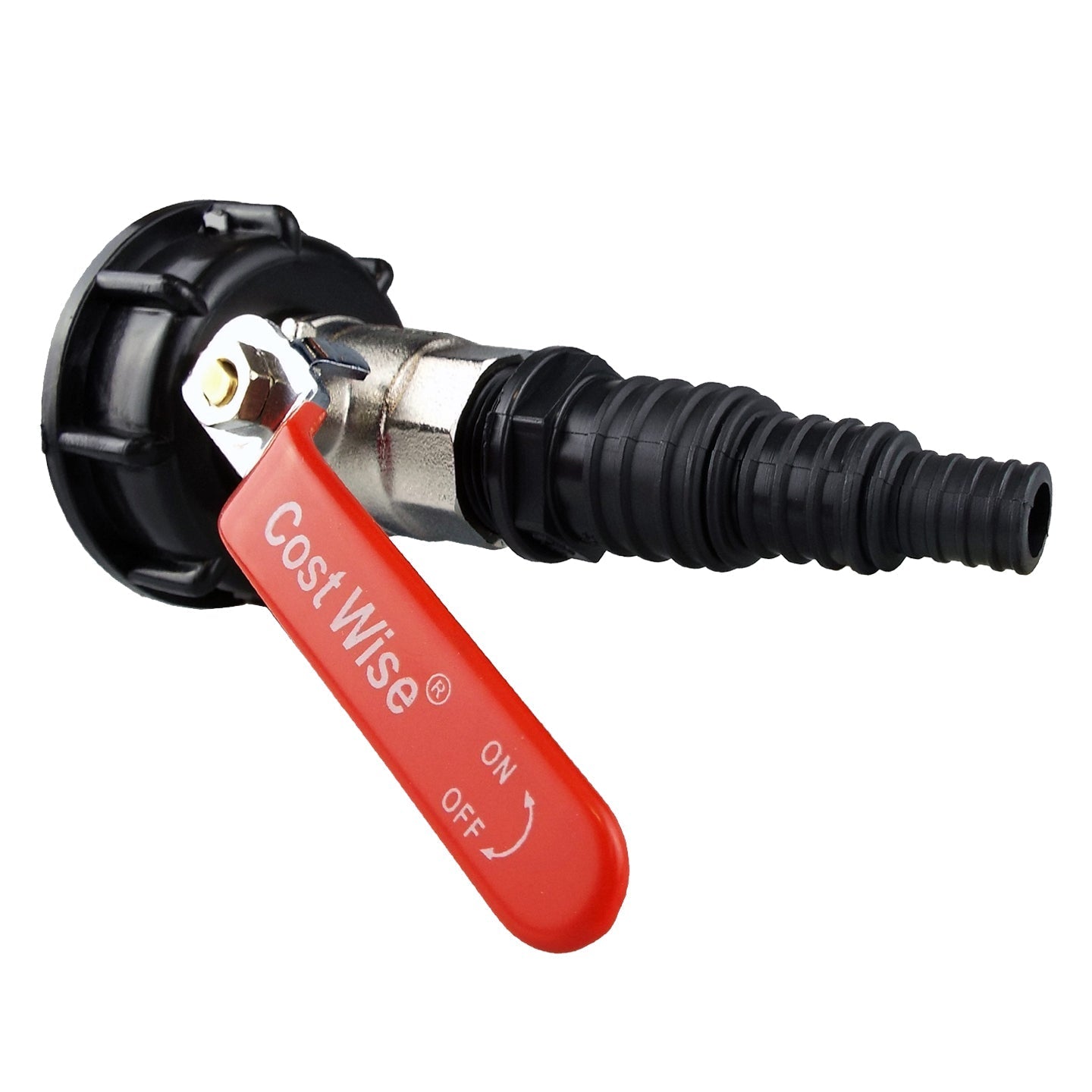 IBC 2” S60X6 Lid with Lever Valve and Multi-Size Pond Barb Connector (13/20/25mm)