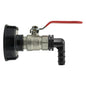 IBC 2” S60X6 Lid with Lever Tap and 16mm Hose Elbow Connector