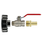 IBC 2” S60X6 Adapter with Lever Valve and 13mm Brass Hose Tail