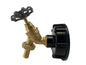 IBC 2” S60X6 Lid with Brass Round-Handle Bib Tap and ½” Hose Tail