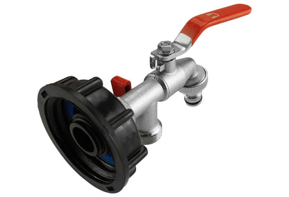 IBC 2” S60X6 Lid with Twin ½” BSP Tap