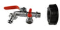 IBC 2” S60X6 Lid with Twin ½” BSP Tap