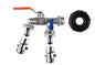 IBC 2” S60X6 Lid with Twin Quick Connect Taps and Hose Couplings