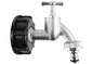IBC 2” S60X6 Lid with Quick-Connect Nickel-Plated ¾” BSP Bib Tap