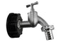 IBC 2” S60X6 Lid with ¾” Barb Nickel-Plated Bib Tap