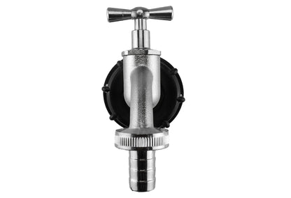 IBC 2” S60X6 Lid with ½” Barb Nickel-Plated Bib Tap