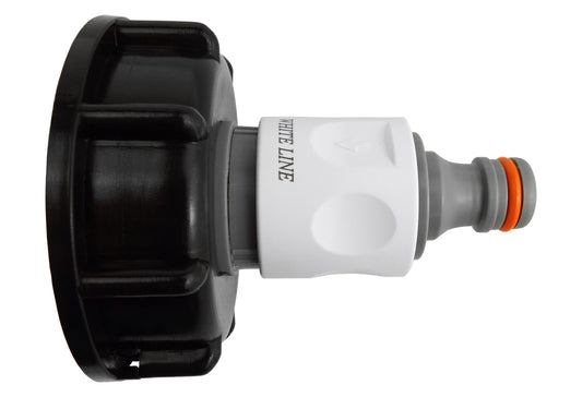 IBC 2” S60X6 Lid with ¾” BSP Hose Fitting and Twin Male Connector WL