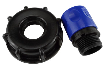 IBC 2” S60X6 Lid with ¾” BSP Blue Hose Adapter