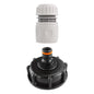 IBC 2” S60X6 Lid with Male Quick Coupling and Hose Connector