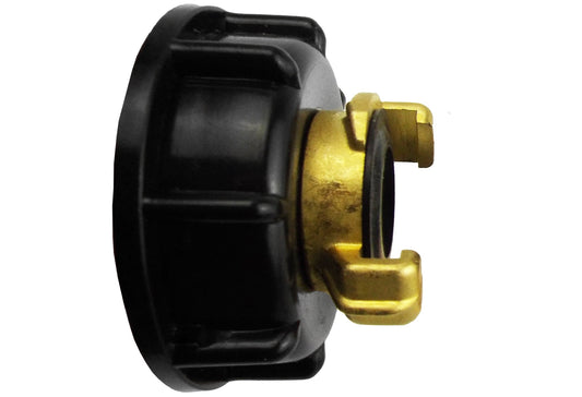 IBC 2" S60X6 Lid with ¾" BSP Threaded Geka-Style Connector