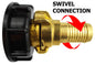 2" IBC Cap S60X6 with 25mm Geka-Type Swivel Barb Connector