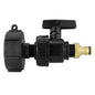 IBC 2” S60X6 Lid with Large Plastic Tap and Brass Quick-Release Connector