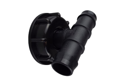 IBC 2” S60X6 Lid with 25mm Hose Barb Tee Connector