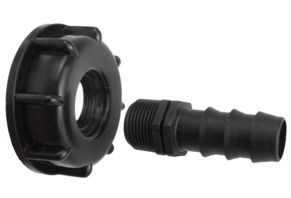 IBC 2” S60X6 Cap with 16mm Straight Hose Barb