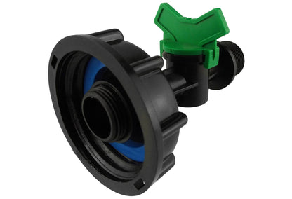 IBC 2” S60X6 Cap with ¾” BSP Male Threaded Water Control Valve