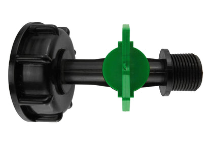 IBC 2” S60X6 Cap with ¾” BSP Male Threaded Water Control Valve
