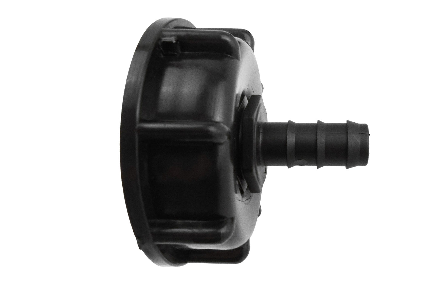 IBC 2” S60X6 Cap with 16mm Straight Hose Barb