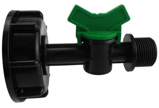 IBC 2” S60X6 Cap with ¾” BSP Male Threaded Water Control Valve