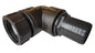 IBC 2” S60X6 Adapter with 2” BSP Elbow and 50mm Straight Hose Tail