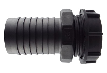IBC 2" S60X6 Lid with 2" Hose Tail Connector