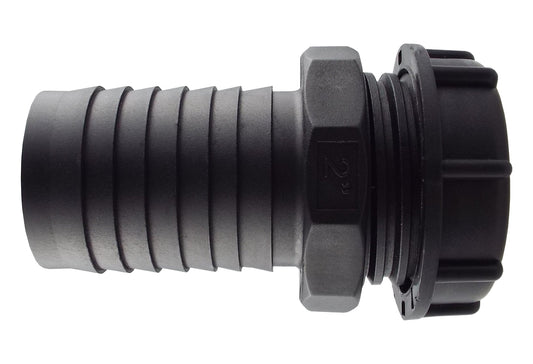 IBC 2" S60X6 Lid with 2" Hose Tail Connector