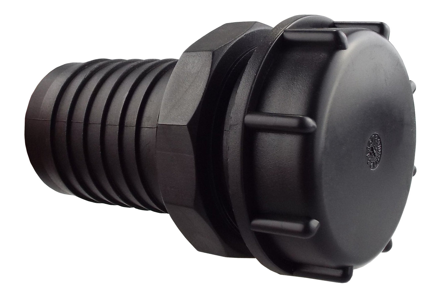 IBC 2" S60X6 Lid with 2" Hose Tail Connector