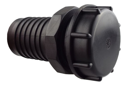 IBC 2" S60X6 Lid with 2" Hose Tail Connector