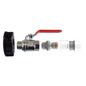 IBC 2” S60X6 Lid with ¾” BSP Lever Tap and Max Flo Hose Fittings Kit