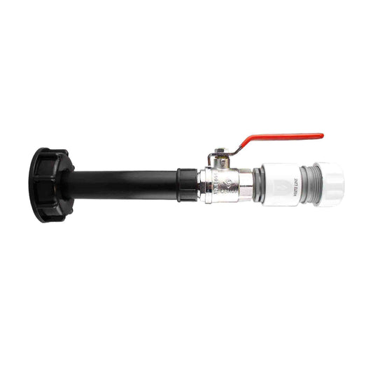 IBC 2” S60X6 Lid Set with Integrated Water Filter, Lever Tap and Max Flo Hose Fittings