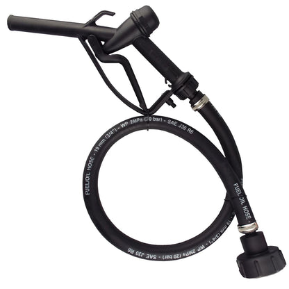 Fuel Dispensing Gun Kit with 1" Rubber Hose and Tank Adaptor