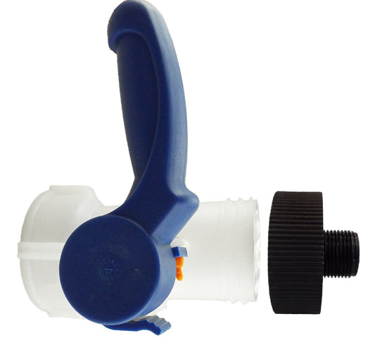 IBC S60X6 2” Outlet Valve with S60X6 to 1” BSP Threaded Connector