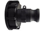 IBC 2” S60X6 Screw Cap with ¾” Camlock Type F Connector