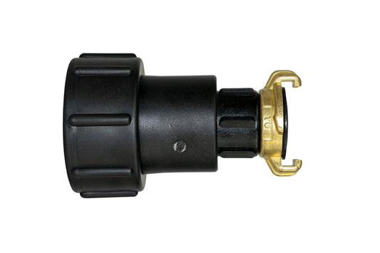 IBC 2” S60X6 – 1/2" BSPF Extended Connector with Geka-Style Coupling