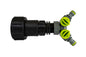 IBC 2” S60X6 to ¾” BSP Female Extension Adapter with ¾” BSP Thread and Dual Outlet Splitter