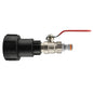 IBC 2” S60X6 – 1/2" BSPF Extended Connector with Lever Tap and Male Quick-Connect Fitting WL