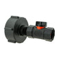 IBC 2” S60X6 Lid with Integrated In-Line Valve and BSP Female Thread