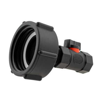 IBC 2” S60X6 Lid with Integrated In-Line Valve and BSP Female Thread