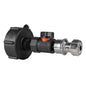 IBC 2” S60X6 Adapter Cap with BSPF Thread, Quick-Connect Male Valve and Zinc Hose Fitting