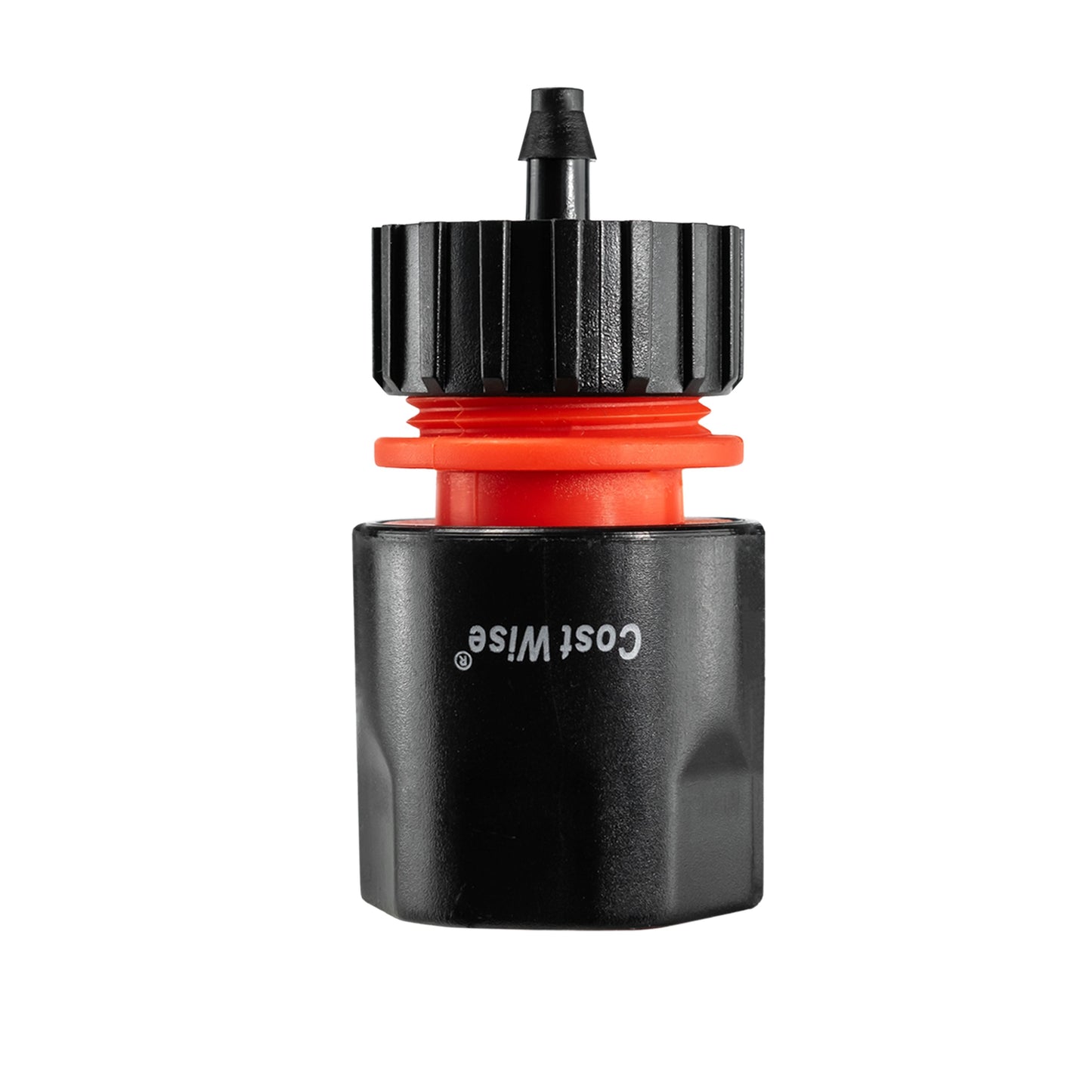 IBC 2” S60X6 Cap with BSPF Thread, Snap-On Male Valve and 4mm Barb Hose Connector