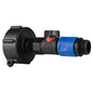 IBC 2” S60X6 Cap with BSPF Thread, Quick-Connect Male Valve and ¾” BSPM Hose Fitting