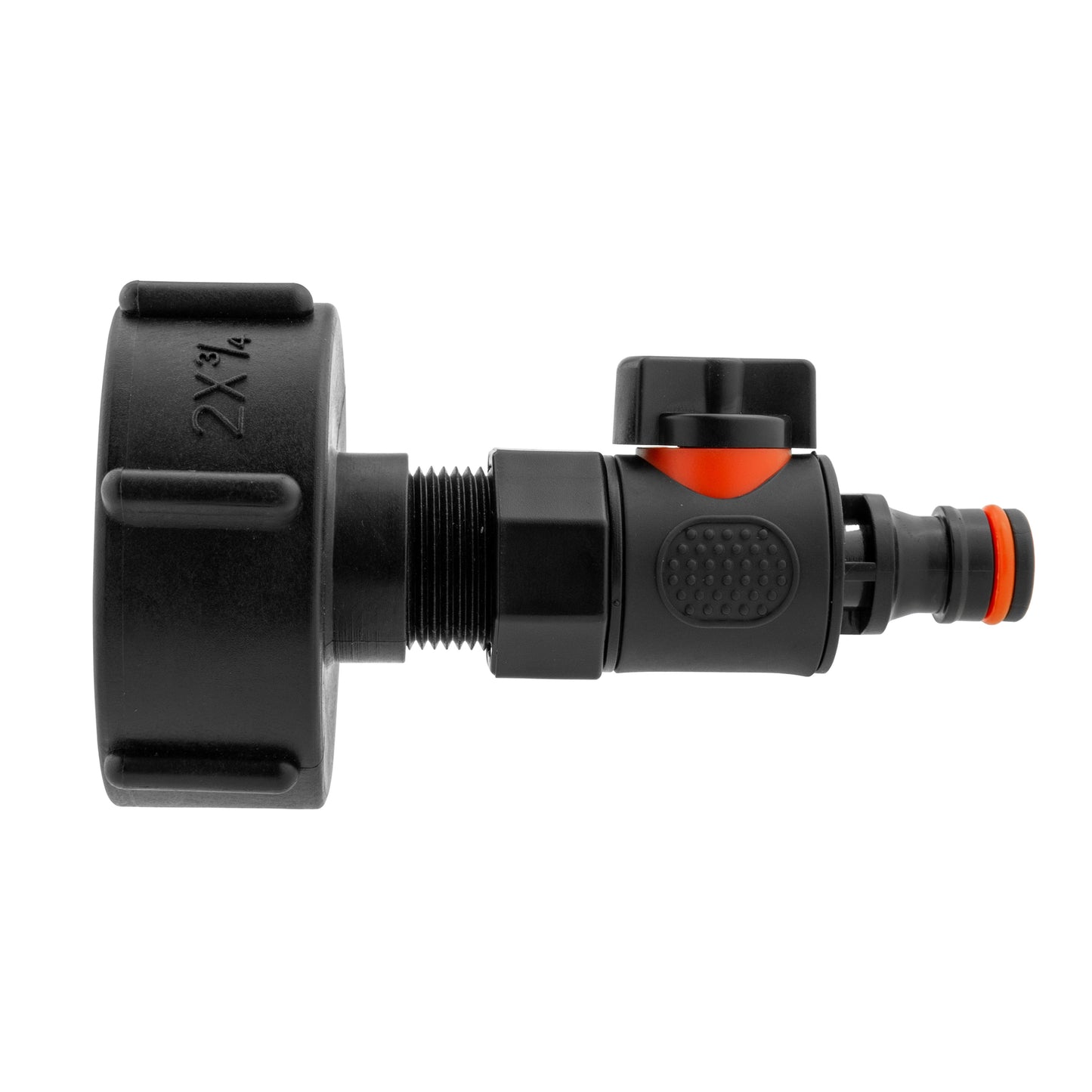 Quick-Connect Male Valve with IBC 2” S60X6 Cap and BSPF Thread