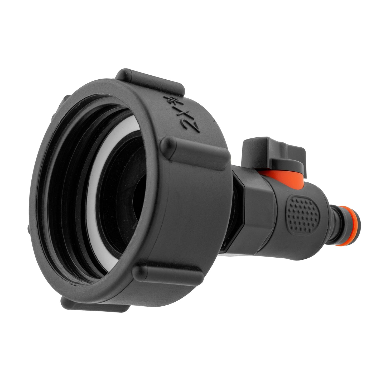 Quick-Connect Male Valve with IBC 2” S60X6 Cap and BSPF Thread