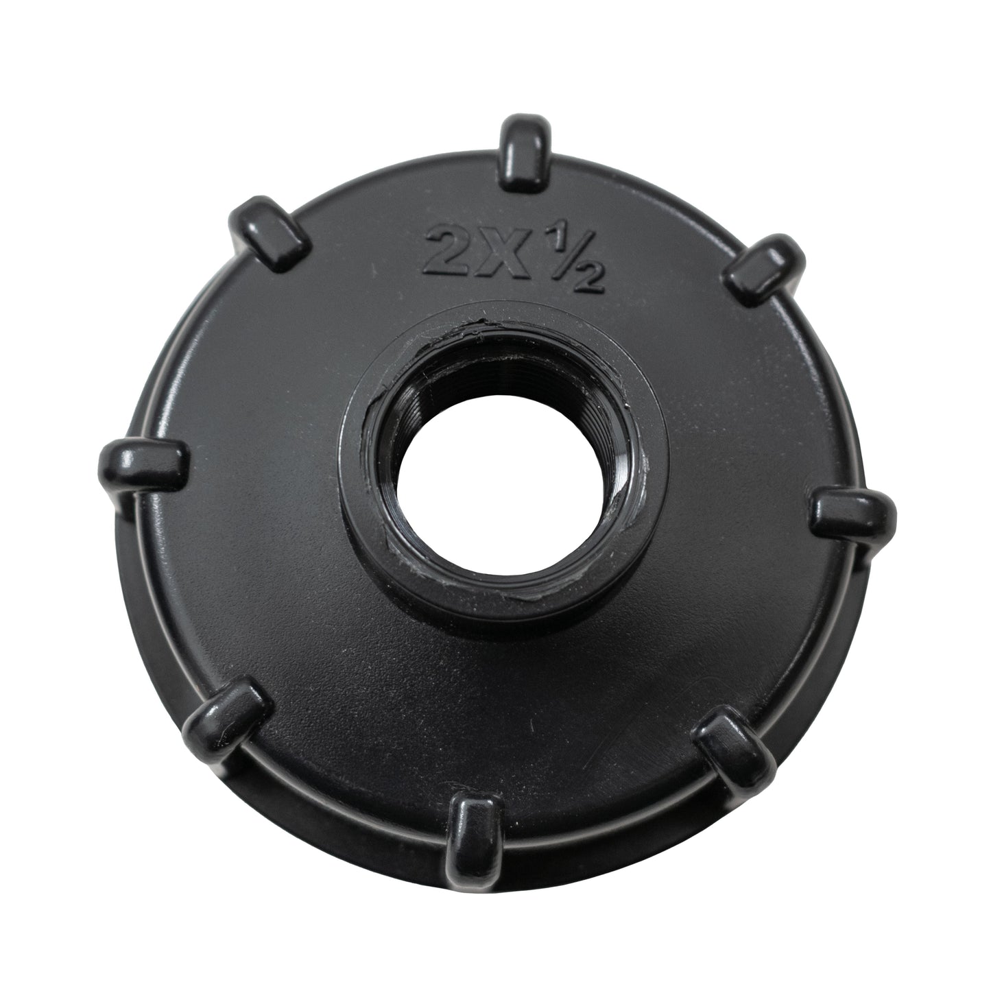 S60X6 IBC 2" BSPF Adapter Kit with ½” BSPF Reducer Cap and Brass Bib Tap with 1/2” Hose Barb