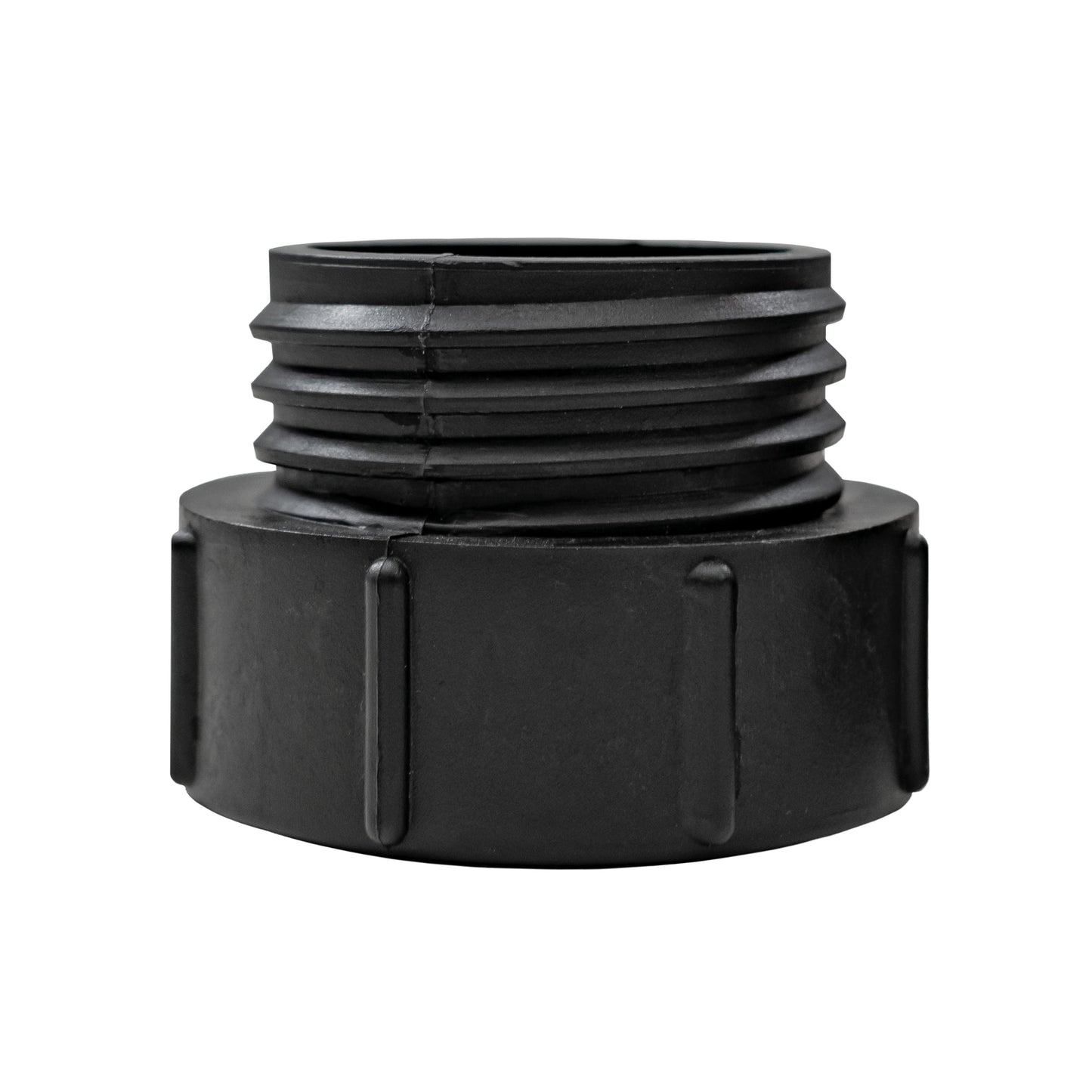 S60X6 IBC 2" BSPF Adapter Kit with ½” BSPF Reducer Cap and Brass Bib Tap with 1/2” Hose Barb