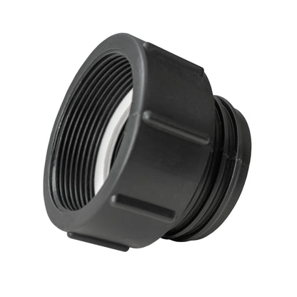 S60X6 IBC 2" BSPF Adapter Kit with ½” BSPF Reducer Cap and Brass Bib Tap with 1/2” Hose Barb