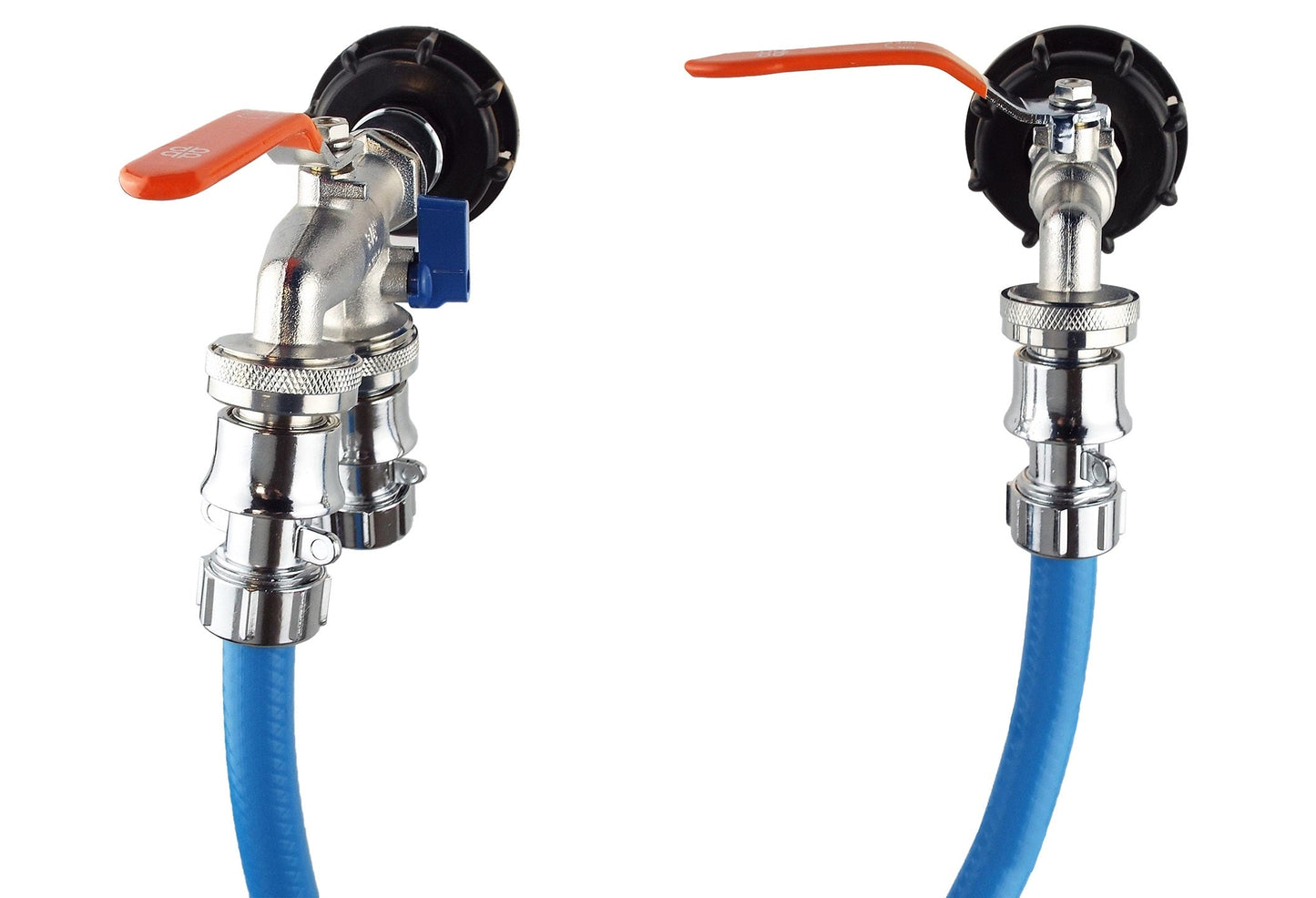 IBC Tank Connector Set – Chrome Finish
