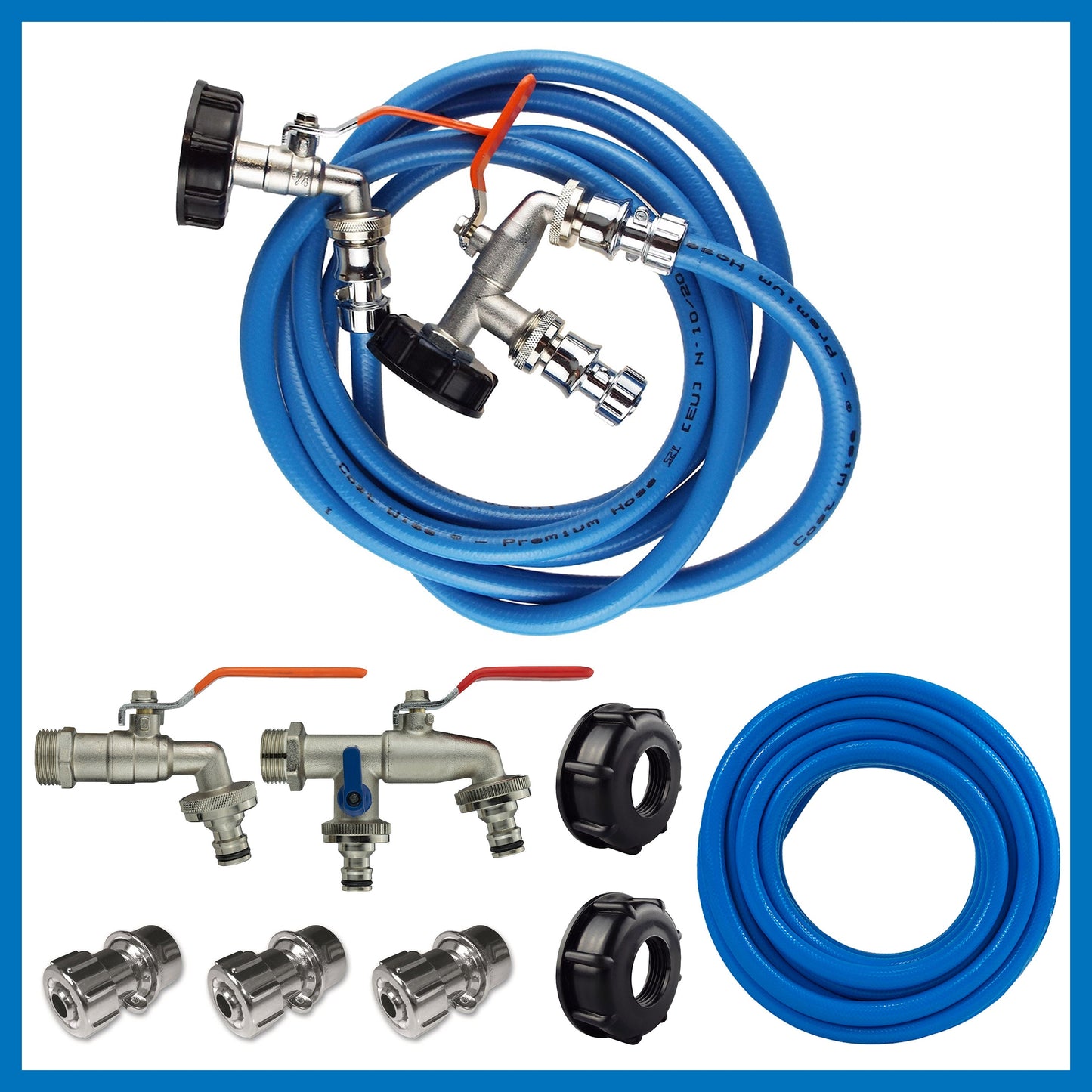 IBC Tank Connector Set – Chrome Finish