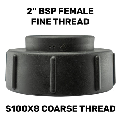 IBC S100X8 Coupler to 2” BSP Female Connector