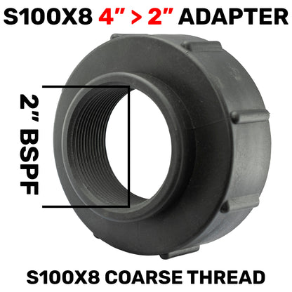 IBC S100X8 Coupler to 2” BSP Female Connector